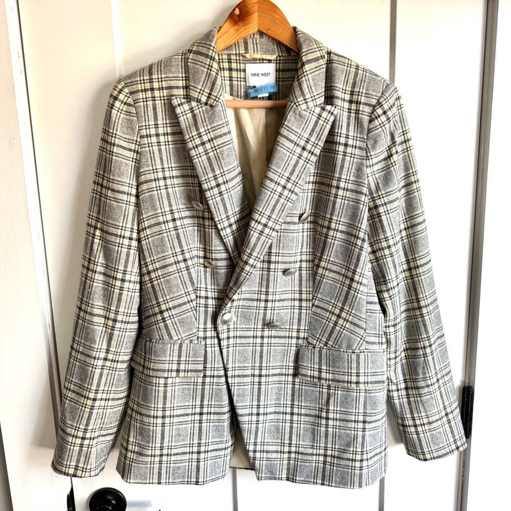 Nine West Double Breasted Blazer S